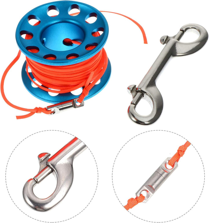 BESPORTBLE 1 Set von Scuba Tauchen Spool Höhle Tauchen Finger Spool Schnorcheln Spool Reel Blau, Bla