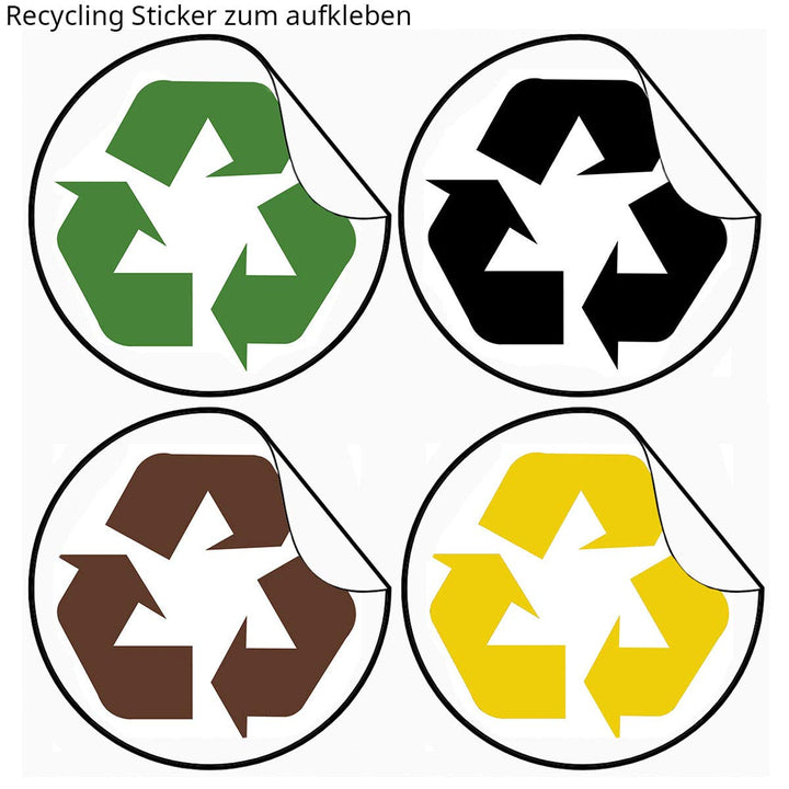 SVITA V2X8 Edelstahl Mülleimer 16 Liter Abfallsammler Abfalleimer Mülltrennung mit Schub-Fächern Ord