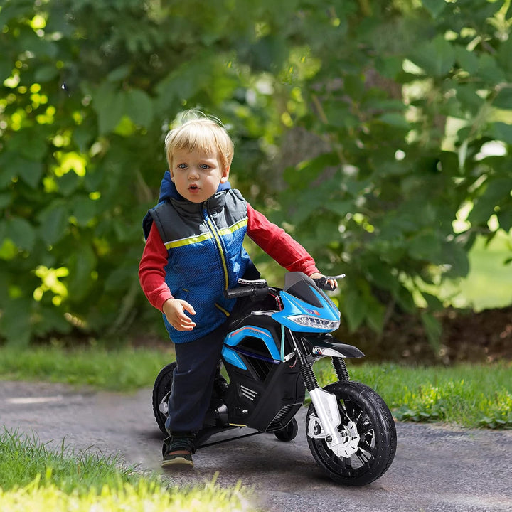 HOMCOM Kindermotorrad Kinder-Elektromotorrad Elektro-Motorrad für Kinder 3-6 Jahren Licht Musik MP3