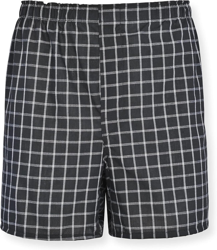 Hanes Herren Hanes Men's Tagless Boxer Briefs, 6 Pack Retroshorts (6er Pack) 6XL Schwarz/Weiss, 6XL
