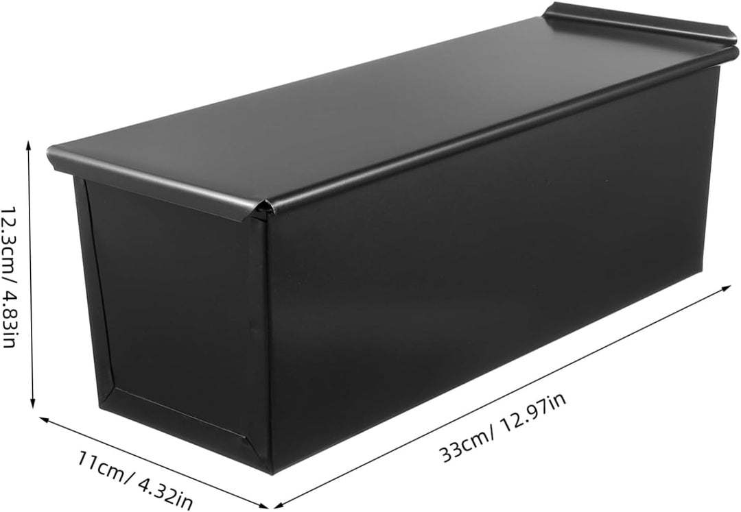 HEMOTON Toastbrot Backform Mit Deckel 13X4.8 Zoll Antihaft Laibpfanne Für Hausgemachtes Brot Und Toa