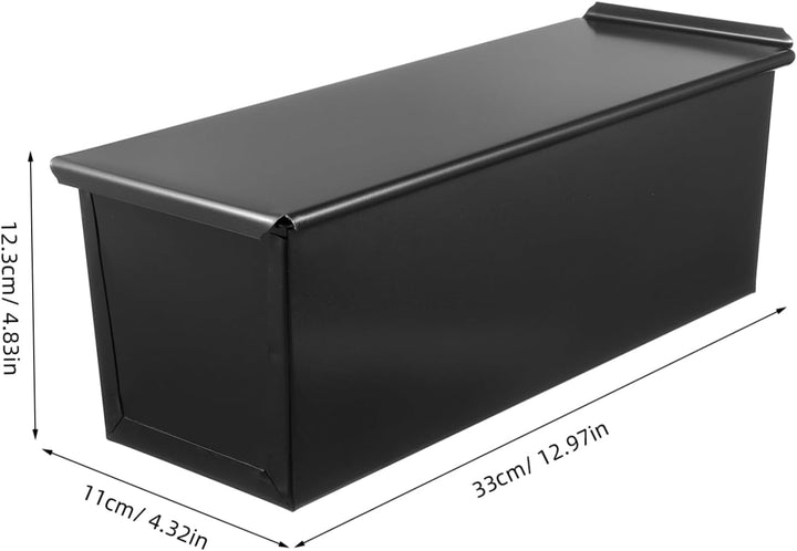 HEMOTON Toastbrot Backform Mit Deckel 13X4.8 Zoll Antihaft Laibpfanne Für Hausgemachtes Brot Und Toa