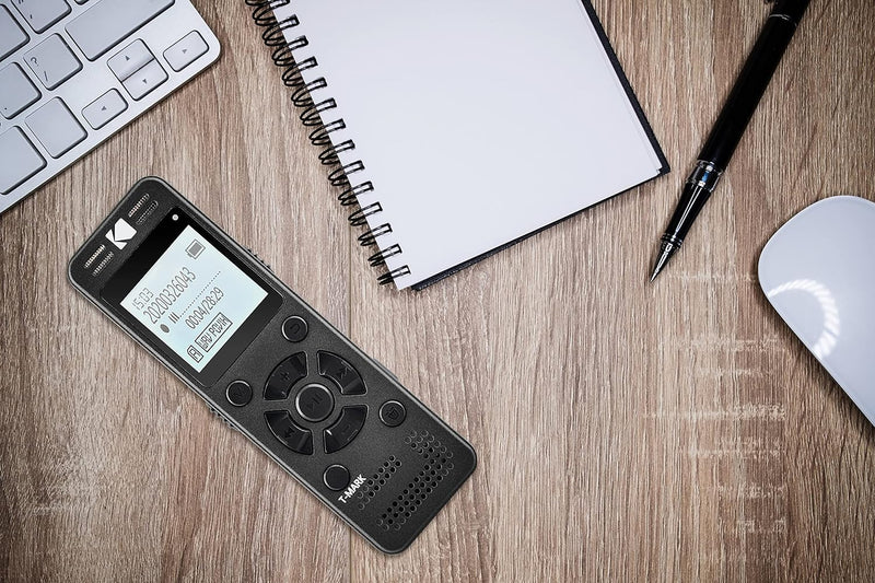 KODAK Hohe Intensität VRC350 digitaler Voice Recorder | Sprachgesteuertes wiederaufladbares Mini Dik