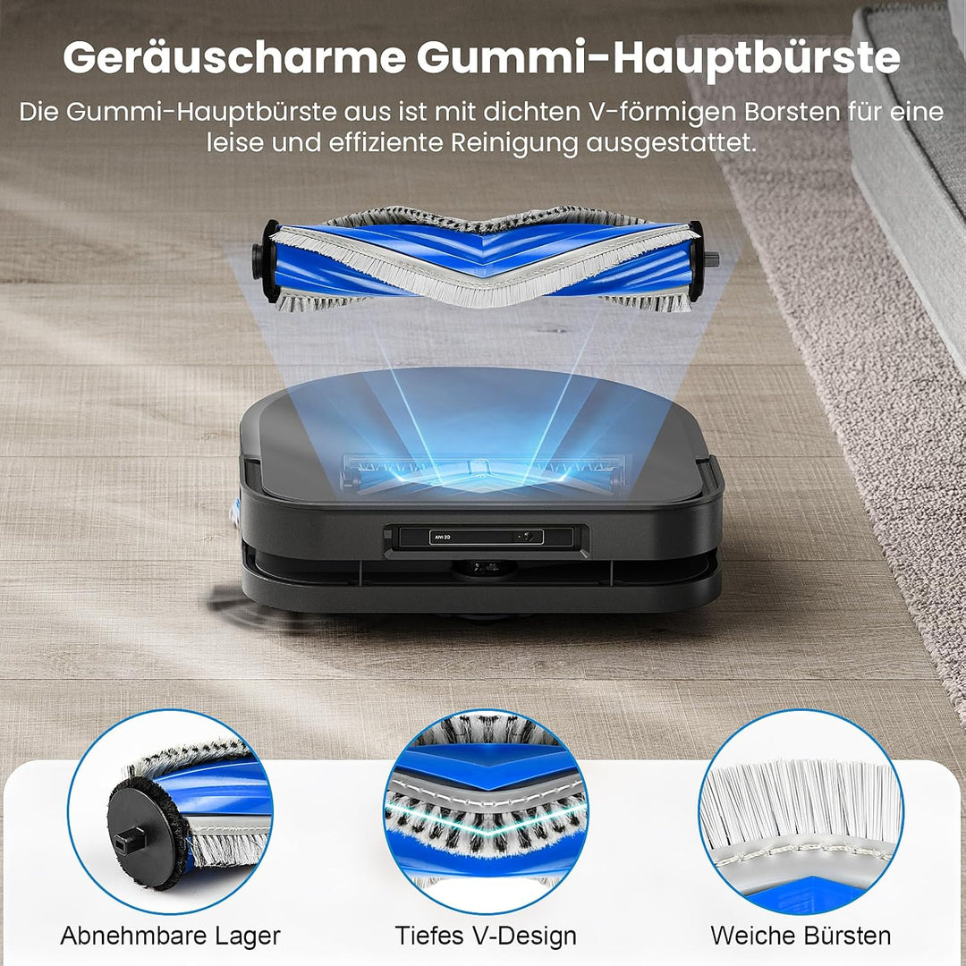 33 Stück Zubehörset für ECOVACS DEEBOT X5 Omni /X5 Pro Saugroboter, 2 Hauptbürste 6 Staubbeutel 6 Wi