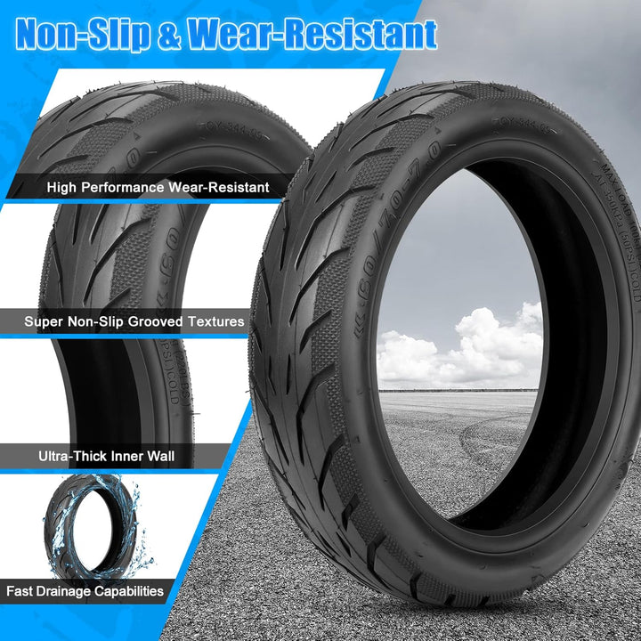 60/70-7.0 Reifen Tubeless für Xiaomi 4 Pro (1. Gen) E-Scooter, Verschleissfest & Gewichtsreduzierung