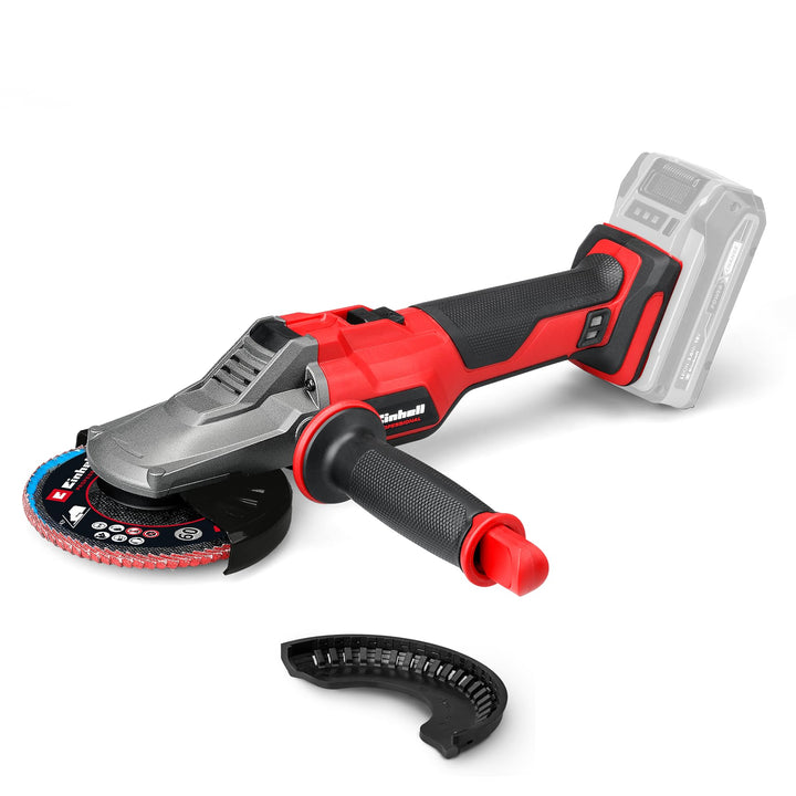 Einhell Professional Akku-Flachkopf-Winkelschleifer TP-AG 18/125 F Li BL-Solo Power X-Change (18 V,