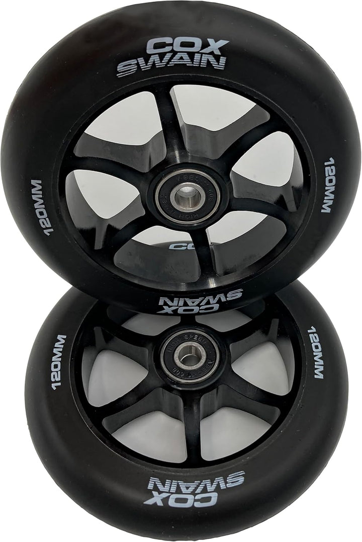 Cox Swain 2 STK. High End Stunt Scooter Rollen Komplett Set mit ABEC 11 Kugellagern und Alu Spacern: