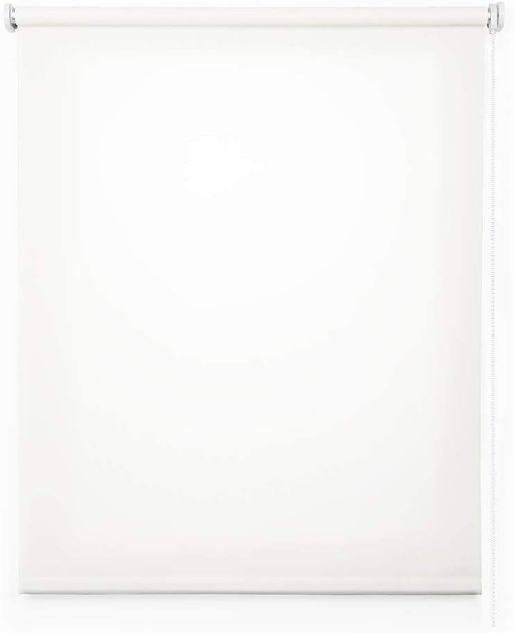 STORESDECO Lichtdurchlässig Rollo, Glatt, Rollo für Fenster und Türen | Weiss, 100 cm x 180 cm 100 c