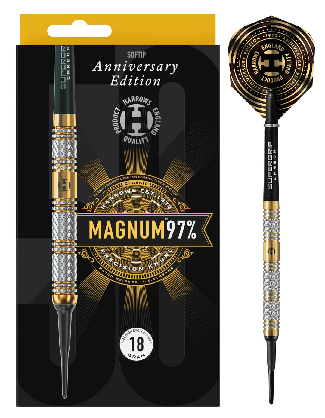 Harrows Soft Darts 50 Years Golden Anniversary Edition Tungsten Softtip Dart Softdart Hochwertiger T