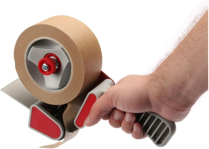 Handabroller für Klebeband 50 mm Breite – Packbandabroller mit Bremse – ideal für Kartons, Umzugskis