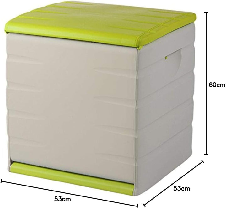 Plastiken (HLKRQ) Space Save Truhen, Grün, 60 x 61 x 53 cm, Grün