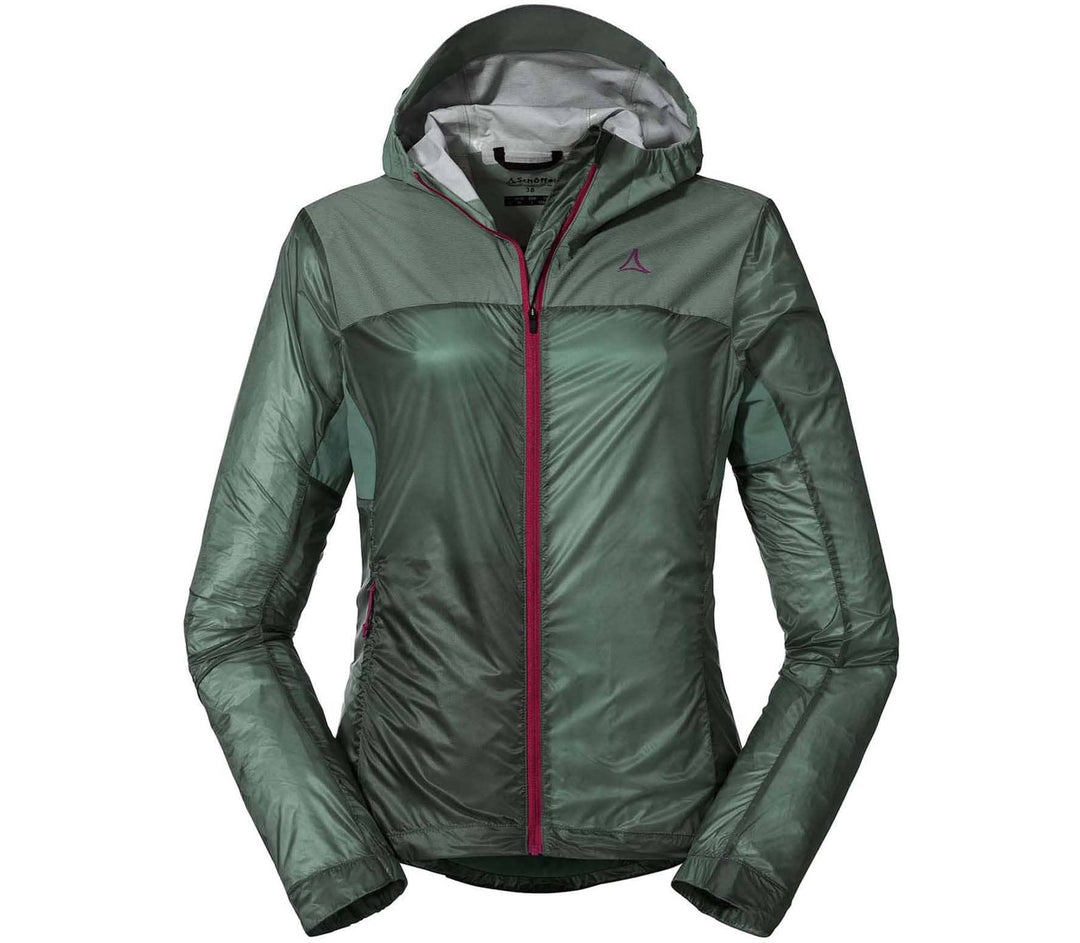 Schöffel Damen Hybrid Jkt Flow Trail L, extrem leichte, atmungsaktive MTB Jacke, wasserabweisende Fa