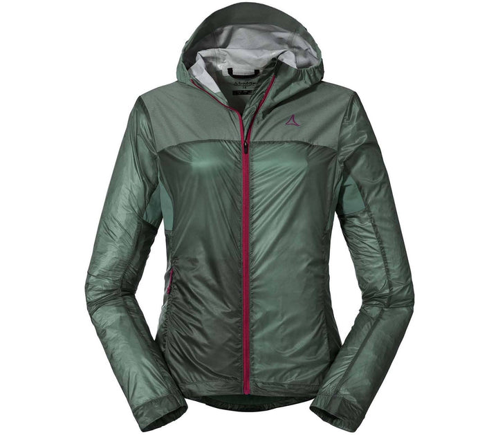 Schöffel Damen Hybrid Jkt Flow Trail L, extrem leichte, atmungsaktive MTB Jacke, wasserabweisende Fa