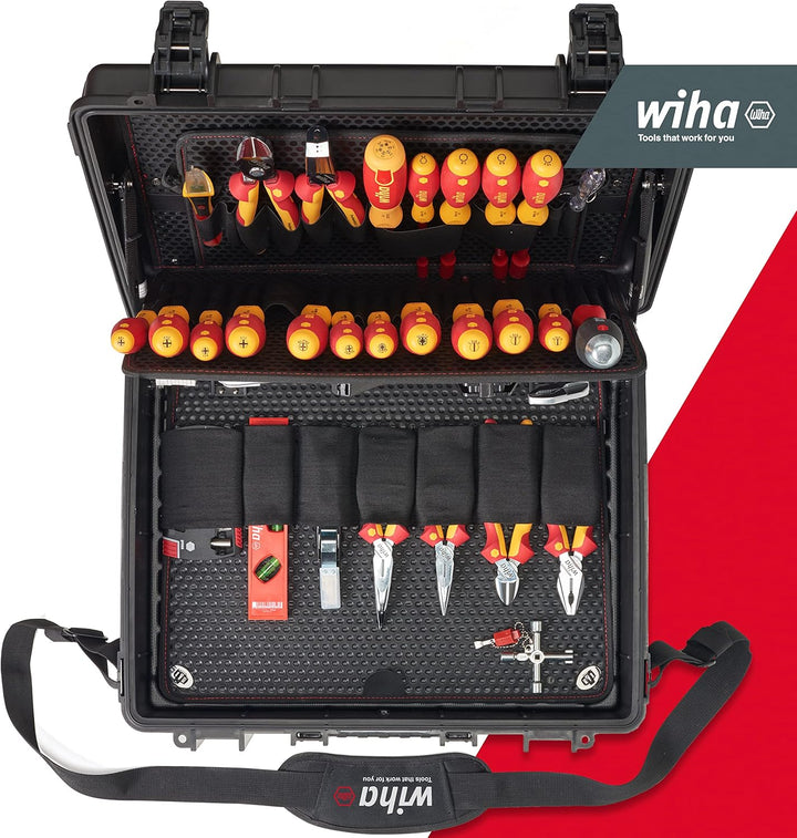 Wiha Werkzeug Set Elektriker Competence XL I gemischt 81-tlg. in Werkzeugkoffer I (40523) XL gemisch