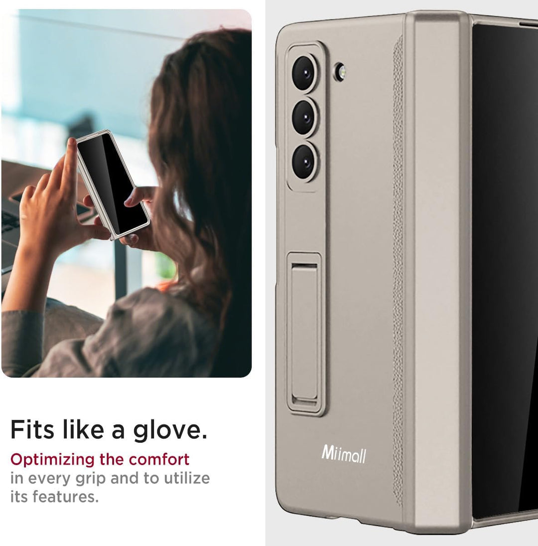 Miimall Kompatibel mit Samsung Galaxy Z Fold 6 Hülle mit Displayschutz Anti-Peeping+Magnetischer Sch