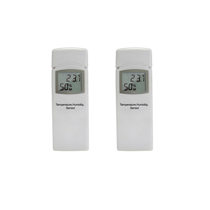 froggit 2er Set DP50 / WH31A Mehrkanal Thermo-Hygrometer Temperatur-Luftfeuchte Funksensor (2), 2