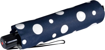 Knirps Taschenschirm Slim Duomatic Dots - Navy, Navy