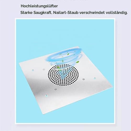 Focket Nagelstaubsammler, 60W Leistungsstark Nagelmaschine Staubsauger Nageltischabsaugung Nail Fan