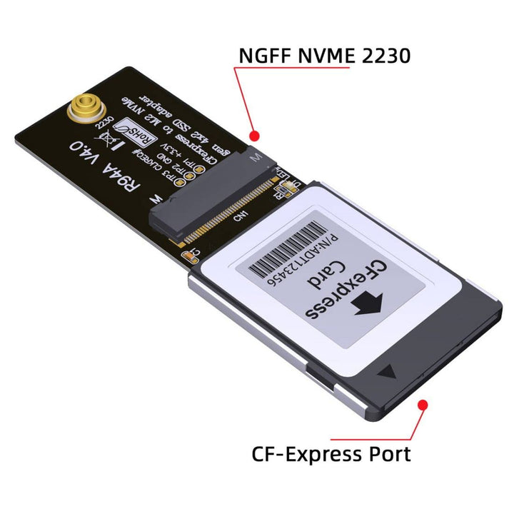 CY NVMe M.2 M-Key SSD 2230 auf CF-Express Type-B Adapter für Xbox Serie X&S CH SN530 SSD PCIe4.0 Erw