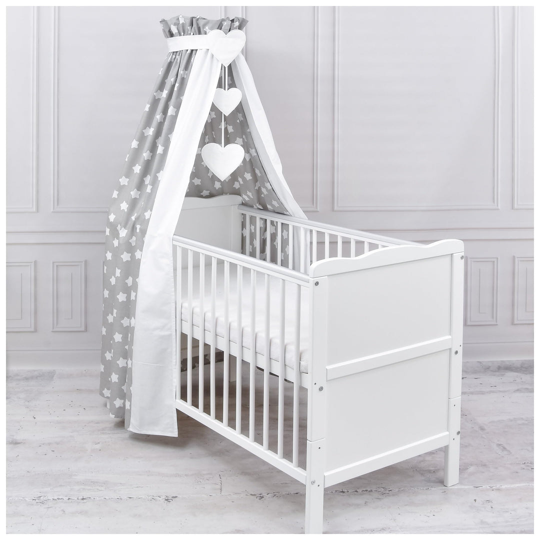 Generisch Baby Delux Babybett Himmel Betthimmel Baumwolle Baldachin für Babybett Kinderbett Wiege St