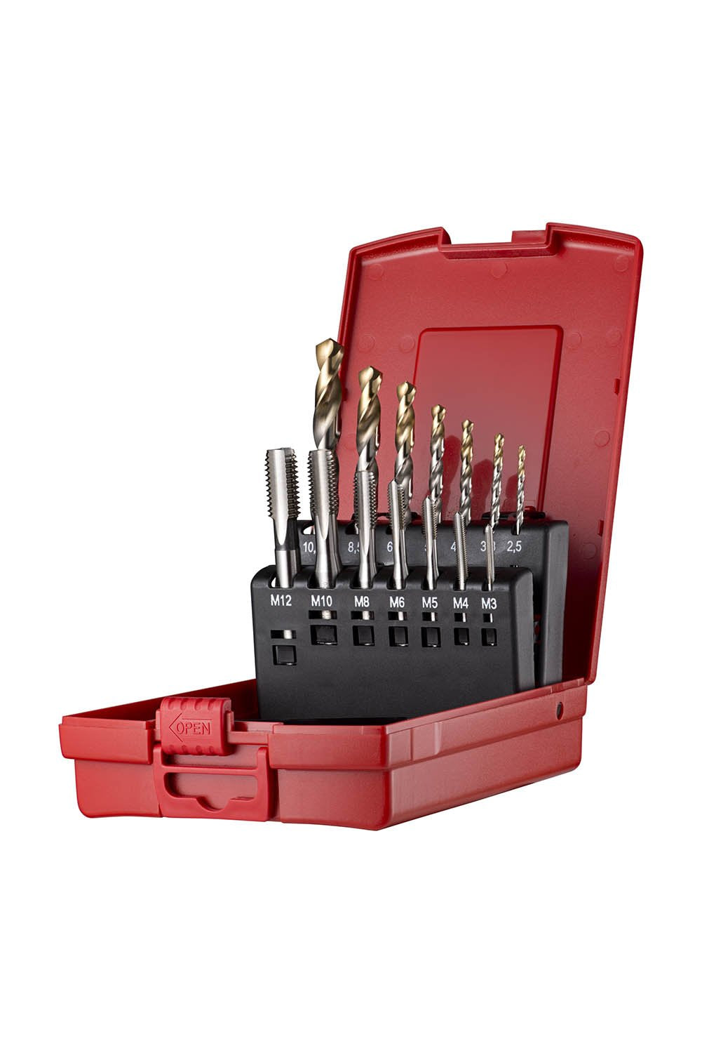 Dormer Hand Tap-Drill Set, Set of 14 Set 101 (E500-A002 x 14), Set 101 (E500-A002 x 14)