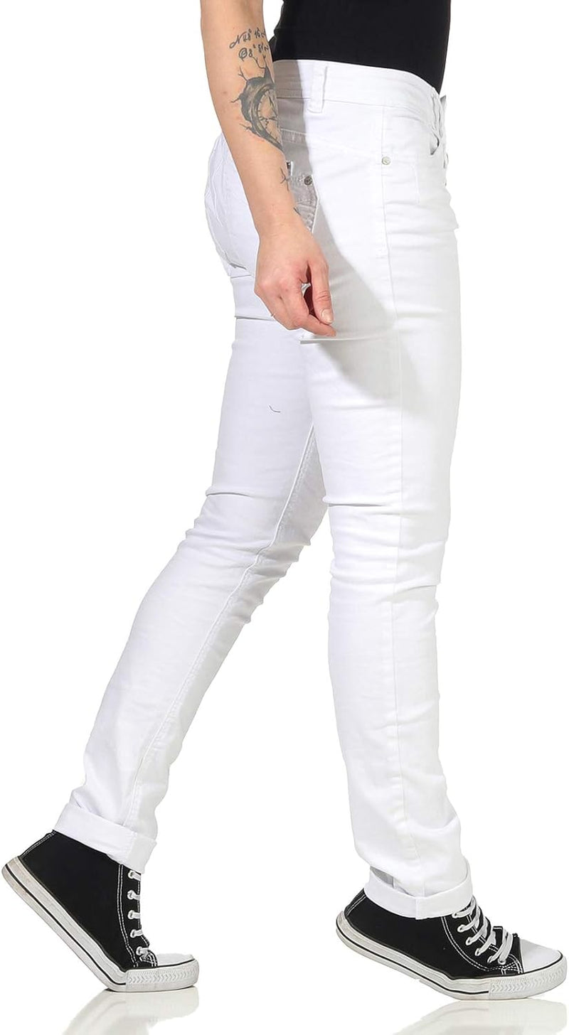 Buena Vista Jeans Hosen Damen - Malibu - Stretch Twill - Black - schwarz - Gr. XS Weiss, XS Weiss