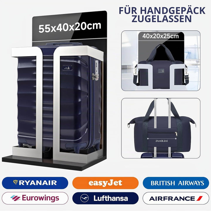 Sea choice Reisekoffer Set 5 Teilig ABS Hartschale Trolley Kofferset Gepäckset Grosse Kapazität Hand