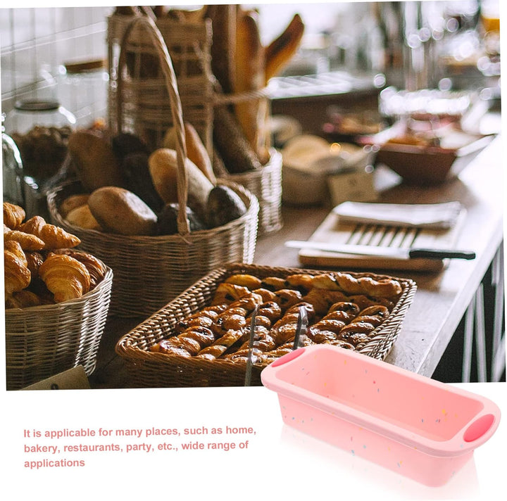 Cabilock Rosa Silikon Brotbackform für Toast und Kuchen, Antihaft, Rosa