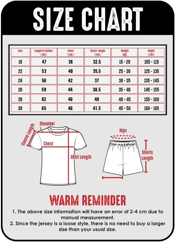 Miami Paris #10#30 2023/2024 Heim Trikot Shorts und Socken Kinder und Jugend Grösse 28 (11-12 Jahre)