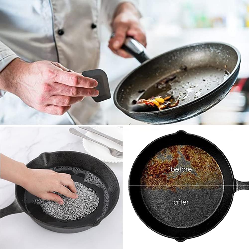 TOTONY Deckelheber Dutch Oven, 42CM Feuertopf Deckelheber, Haken Dutch Oven, Ringreiniger Dutch Oven