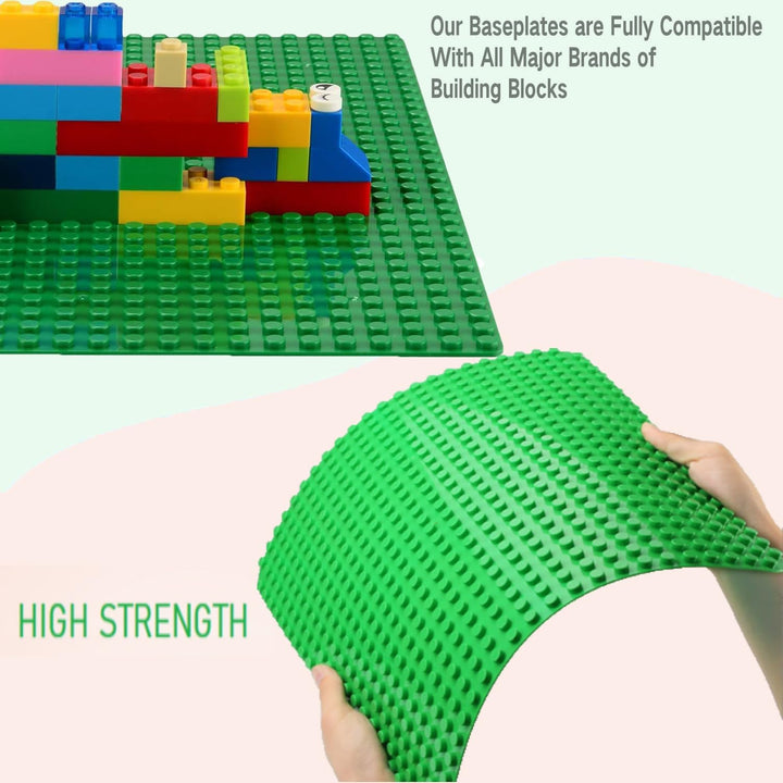 Grosse Bauplatte Kompatibel mit Lego Duplo Platten, Classic Grundplatte für DUPLO Sets,38 * 38cm Pla
