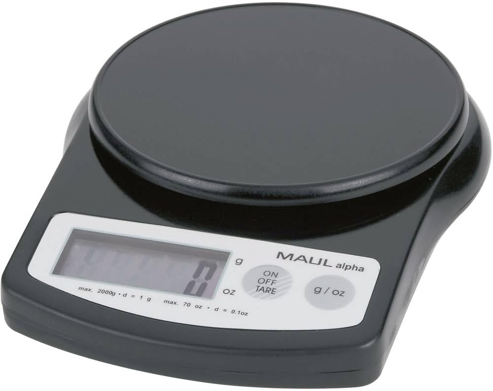 Briefwaage MAULalpha mit schwarz 2000 g, schwarz 2000 g