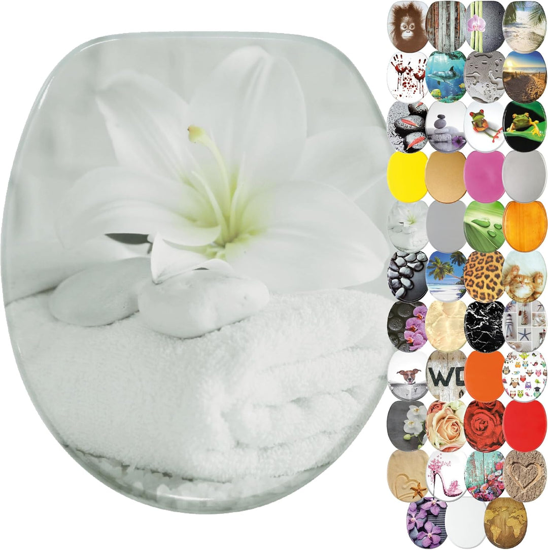 Sanilo WC Sitz, viele neue Toilettendeckel zur Auswahl, hochwertige Oberfläche, stabile Scharniere,