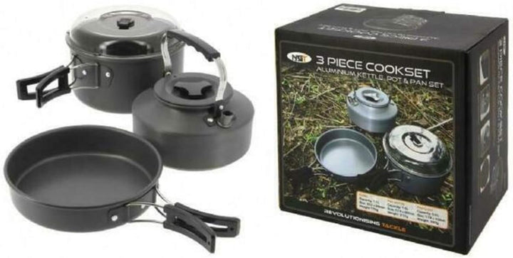NGT Kettle, Pot und Pan Set 3pc Kochset, schwarz, M