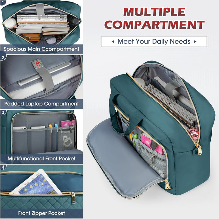 NEWHEY Laptoptasche 17,3 Zoll für Damen Laptop Aktentasche Computertasche Laptop Tasche Business Not
