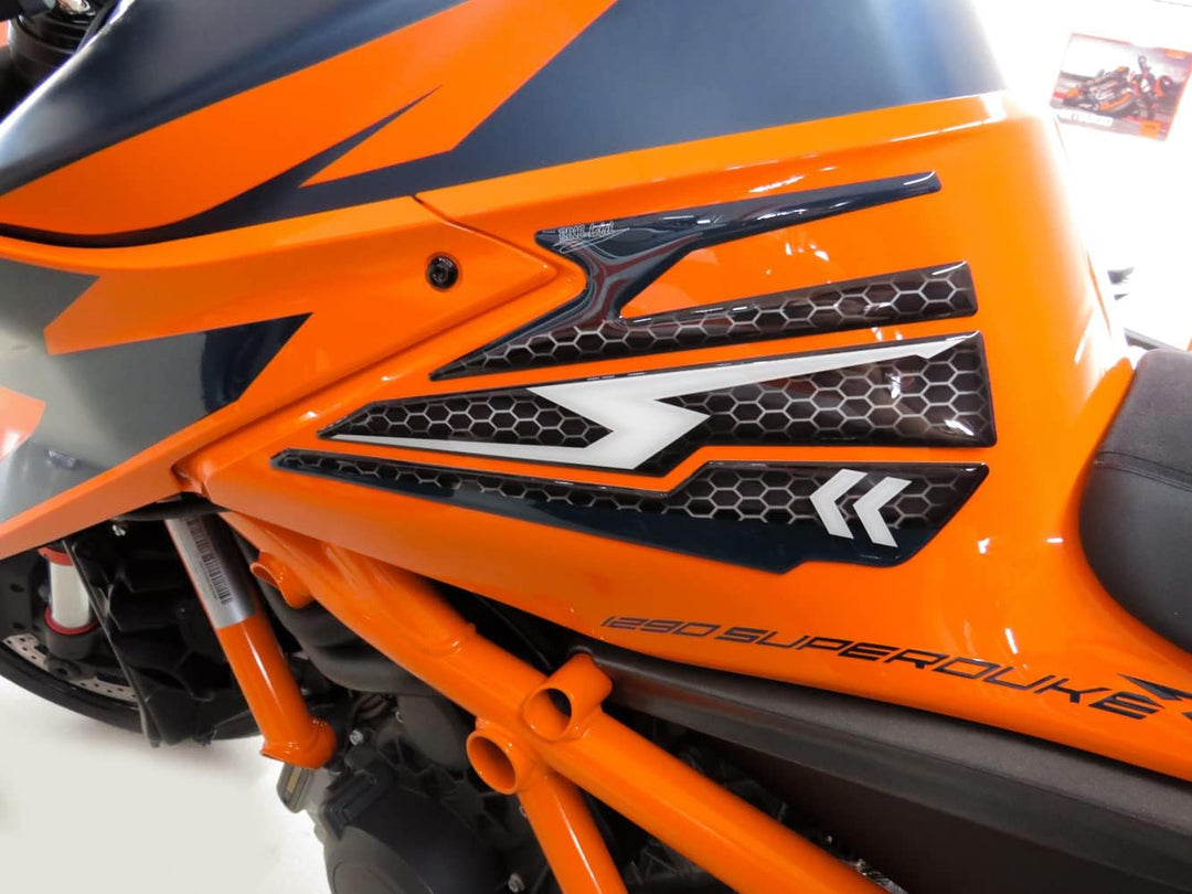 BIKE-label Tankpad Seitenpad kompatibel für KTM 1290 Super Duke R ab BJ 2020 X800464VA 1290 Super Du
