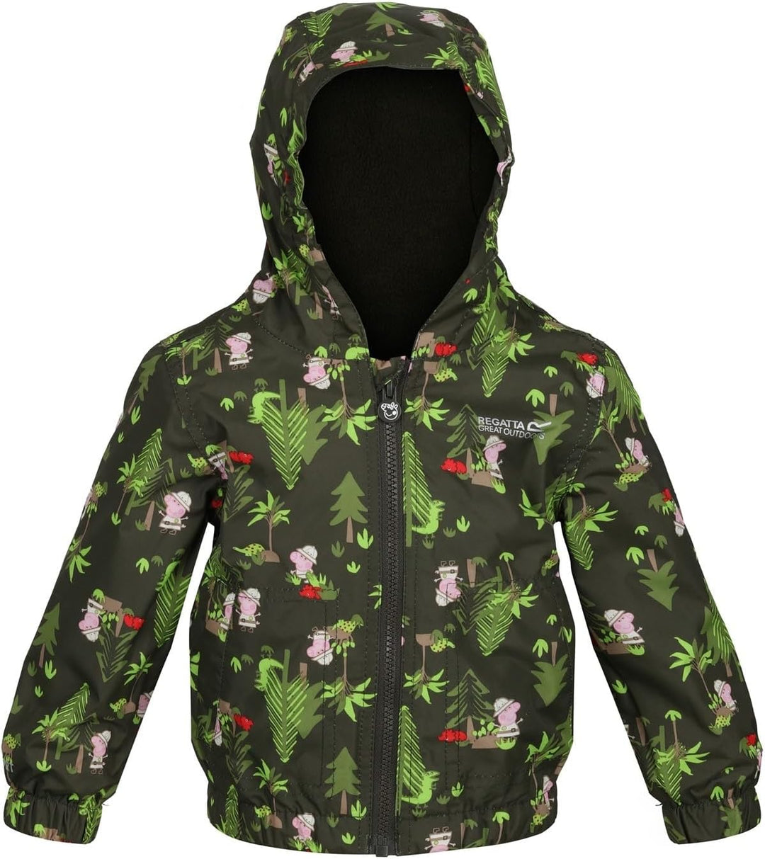 Regatta Unisex Kinder Peppa Muddy Puddle Jacket 12 Monate Dark Khaki, 12 Monate Dark Khaki