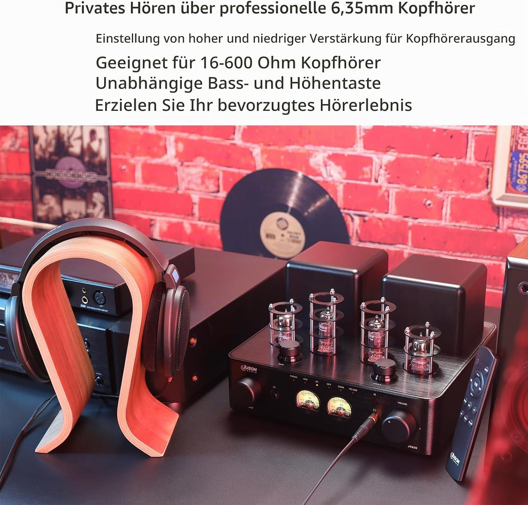 JTA50 2025 130W-Röhrenverstärker, HiFi-Verstärker der Einstiegsklasse mit BT 5.0, Fernbedienung, AUX