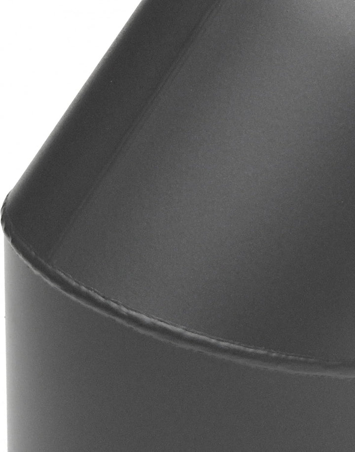 raik Rauchrohrbogen/Ofenrohrbogen 45° 2-teilig 130 mm Durchmesser mit Reinigungsöffnung Stahlblech 2