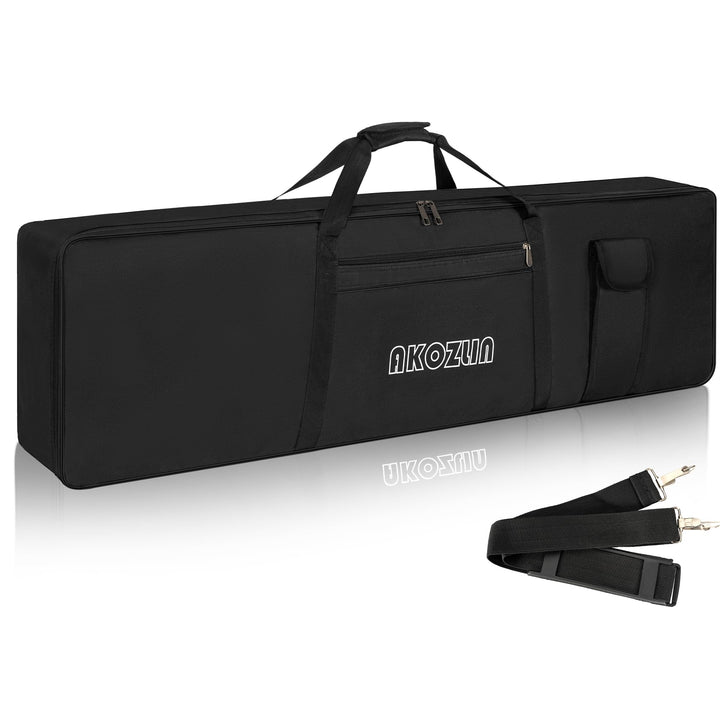 AKOZLIN Tragbare gepolsterte Tastatur-Tasche mit 88 Tasten, Masse: 137,4 x 17 x 33,5 cm, elektrische