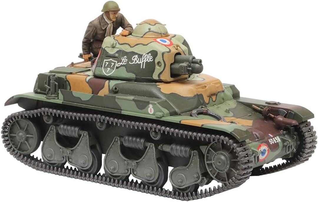 TAMIYA 35373-000 1:35 Französischer Panzer R35, originalgetreue Nachbildung, Modellbau, Plastik Baus