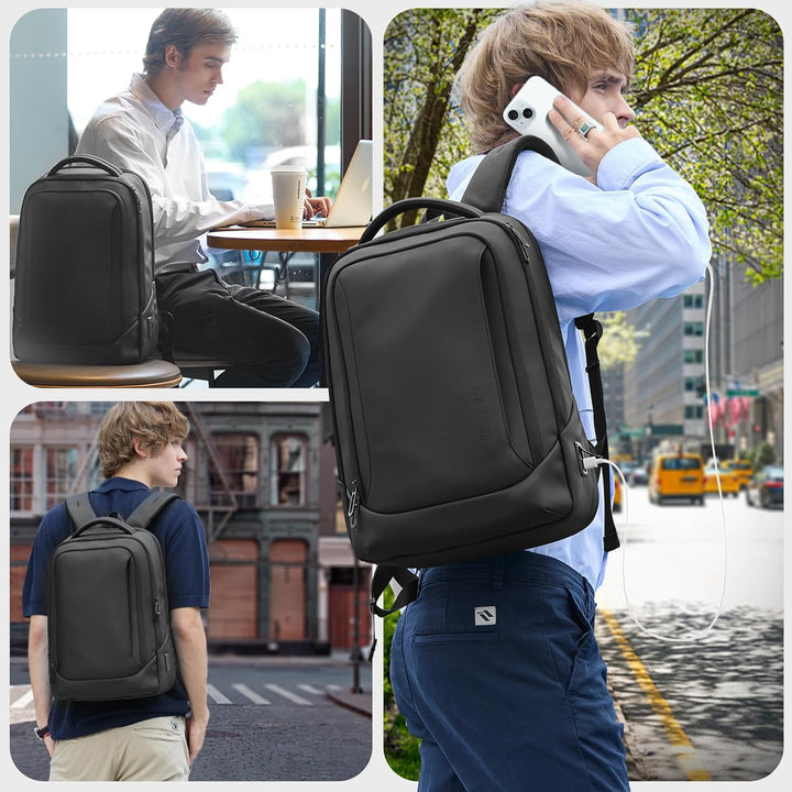 Laptop Business Rucksack Herren mit laptopfach mit USB-Ladeanschluss Diebstahlsicher Handgepäck Tage