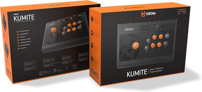 KROM Gamepad Kumite -NXKROMKMT- Kabelgebundenes Gamepad Arcade Fighting stick, für PC/PS3/PS4/XBOX O