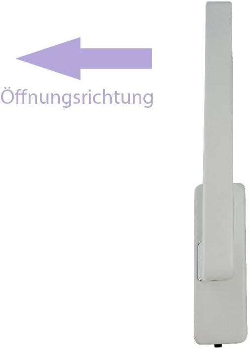 GU Schiebetür PSK Drehgriff DIRIGENT 966 / 976 DIN Rechts weiss mit Aussperrsicherung