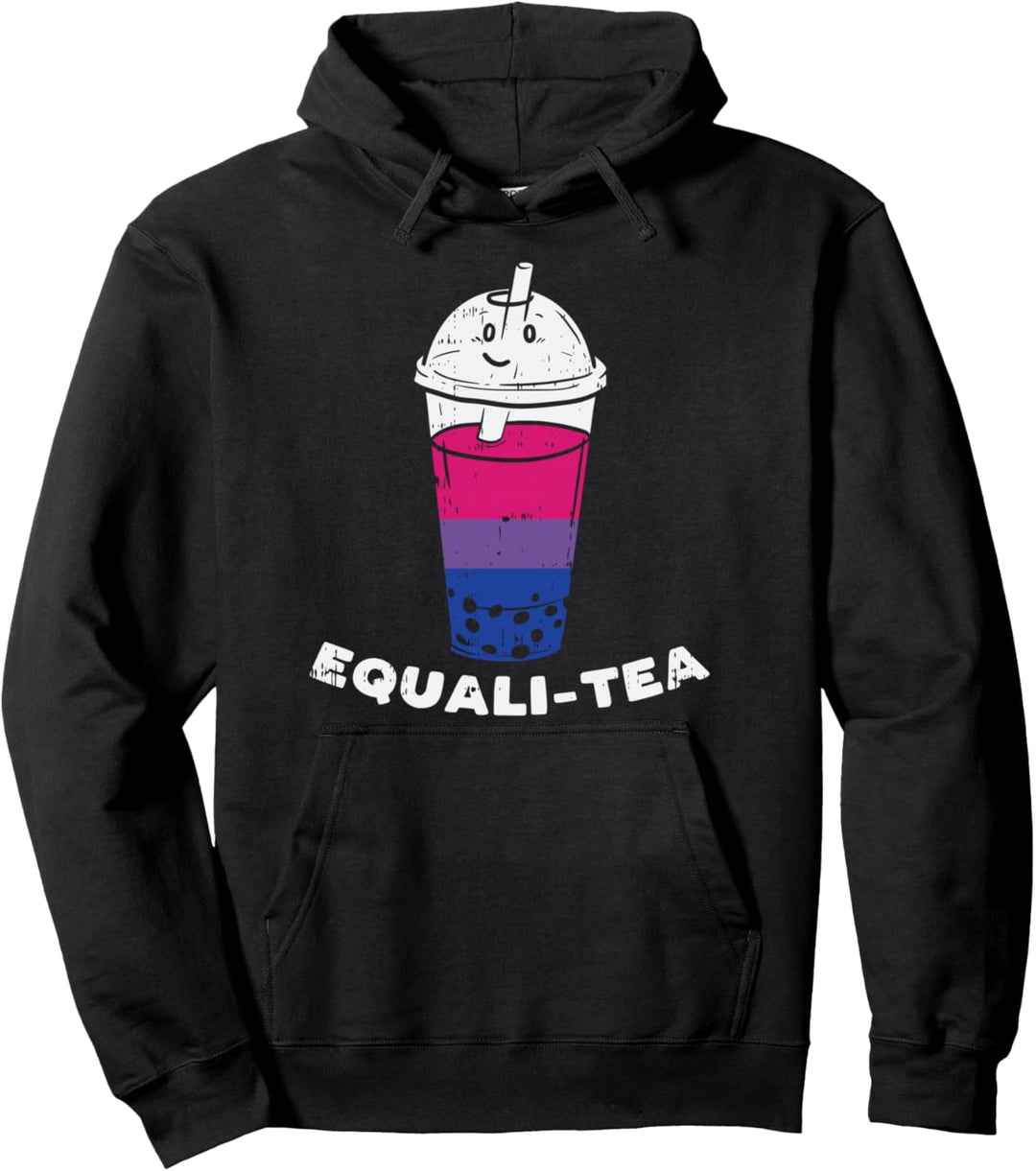Equalitea Bisexual Pride Boba Bubble Tea Equality Bi Gift Pullover Hoodie