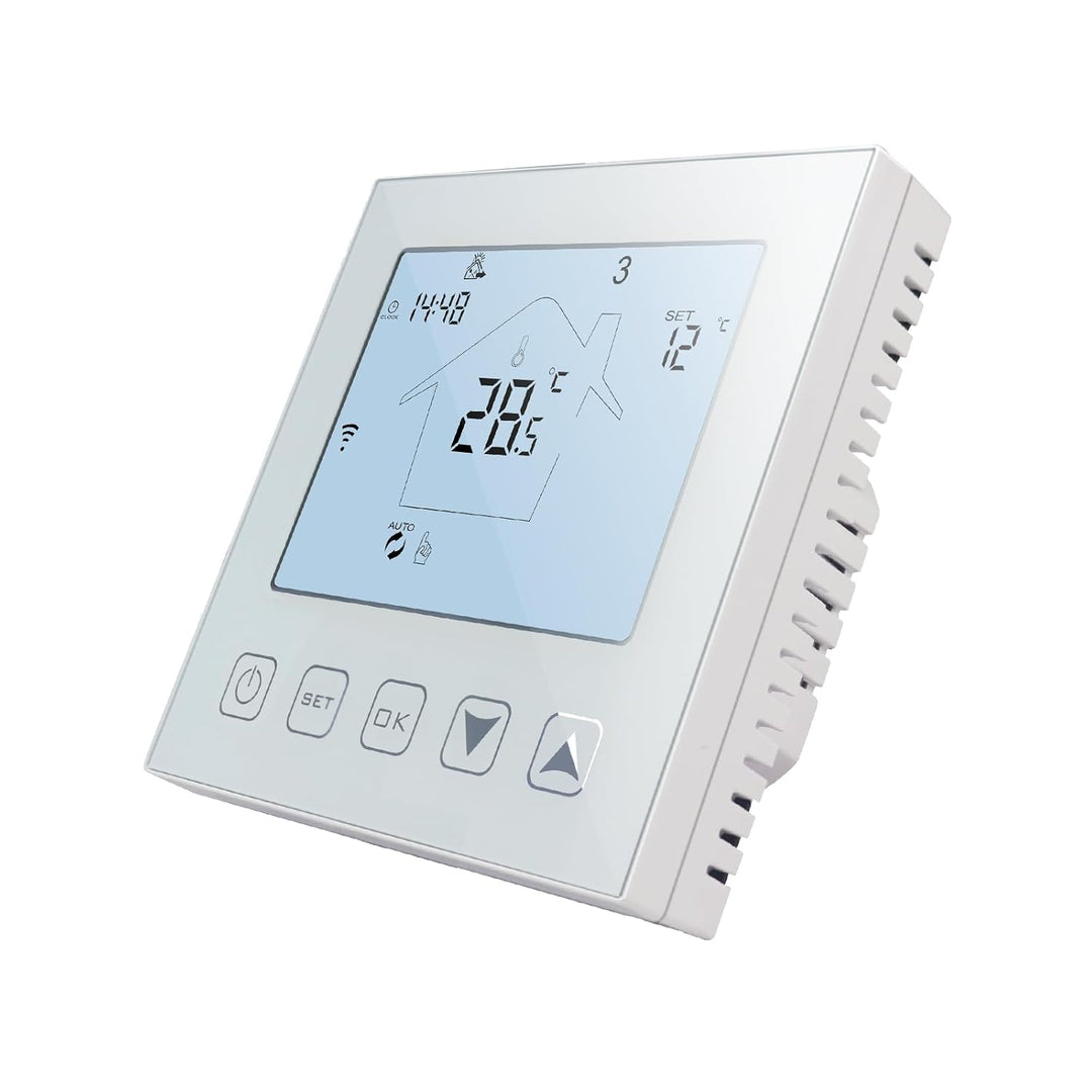 KETOTEK Smart Thermostat Fussbodenheizung Elektrisch WiFi 16A Alexa Google Assistant Kompatibel, Dig