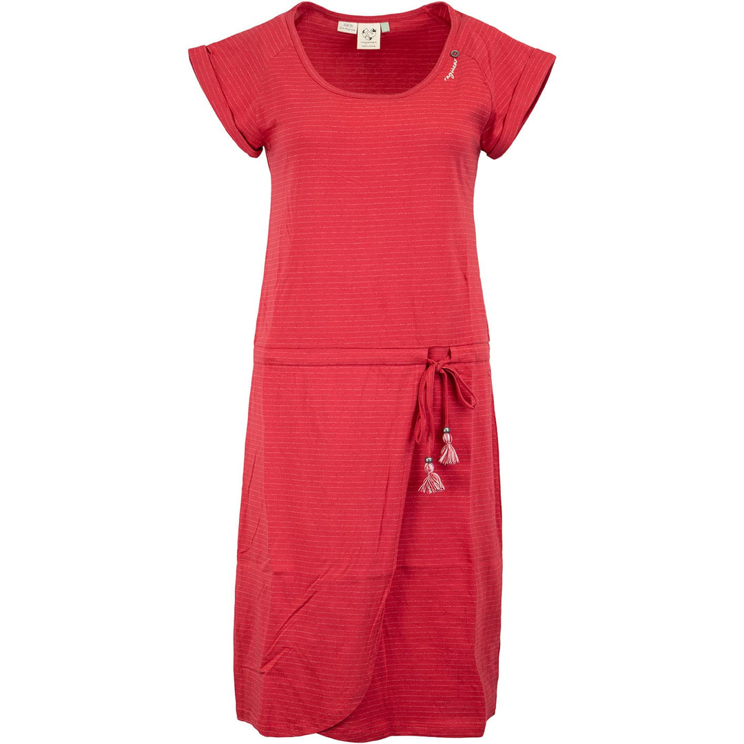 Ragwear Glitter Organic Kleid S Rot, S Rot