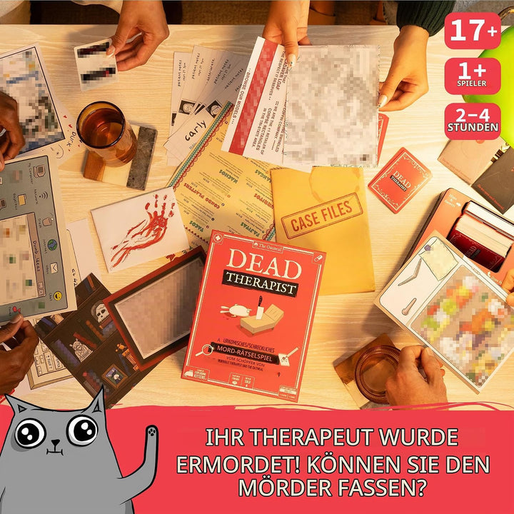 Exploding Kittens Dead Therapist: By, 1+ Players, Age 17+ Mystery Game