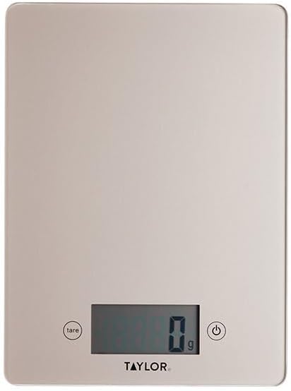 Taylor Pro, Digitale Küchenwaage für Lebensmittel mit Ultraschlankem Design, kompakt, Professionelle