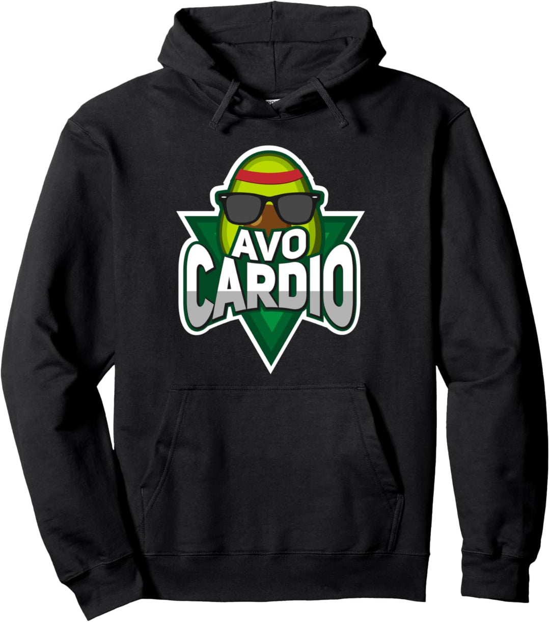 Avocardio - Sportliche Frucht - Vegan Witziges Avocado Pullover Hoodie